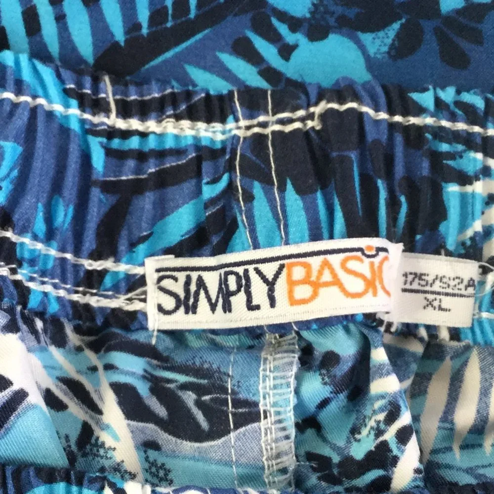 Simply Basic‎ Boys Board Shorts, XL, Tropical Print